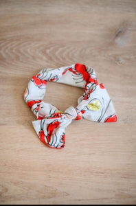 Crawfish Bamboo Bow Headband