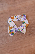 Load image into Gallery viewer, Mardi Gras Bamboo Bow Headband
