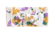 Load image into Gallery viewer, Mardi Gras Bamboo Bow Headband
