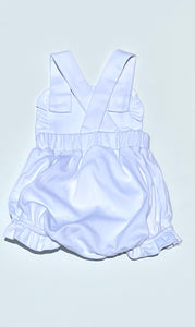 White Ruffle Knit Sunsuit