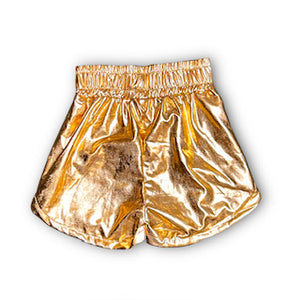 Gold Metallic Shorts