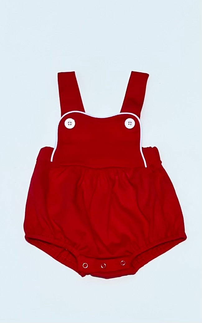 Red Knit Sunsuit