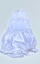 Load image into Gallery viewer, White Ruffle Knit Sunsuit
