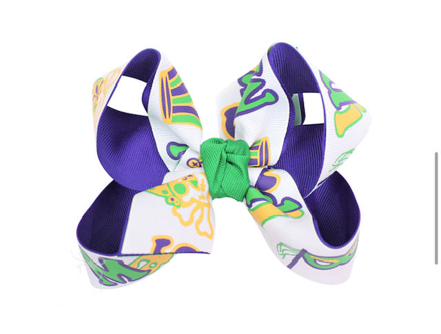 XL Mardi Gras Bow