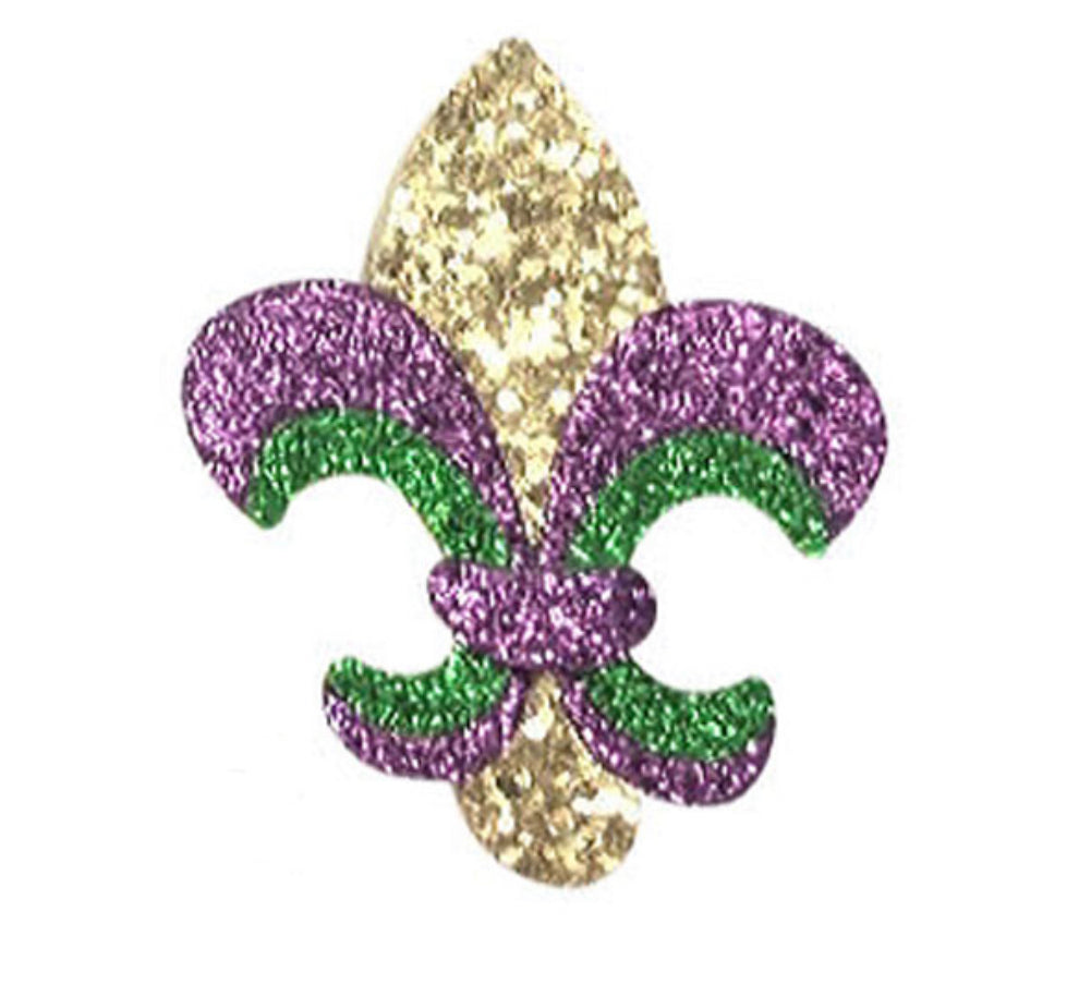 Glitter Fleur De Lis Clip