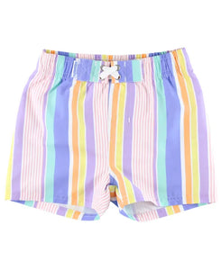 Lane Stripe Swim Trunks