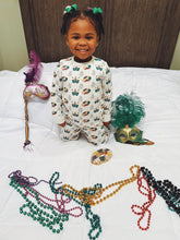 Load image into Gallery viewer, Mardi Gras King Cake Pajamas
