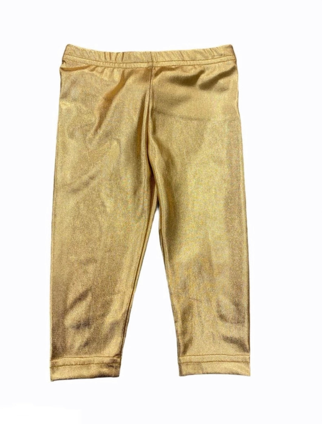 Gold Lame Leggings