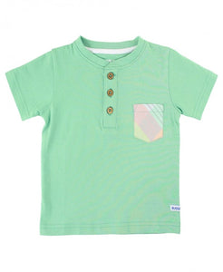 Jade Pocket Henley Tee