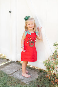 Reindeer Pom-Pom Dress