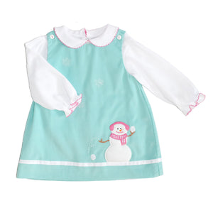 Snowman Corduroy Dress